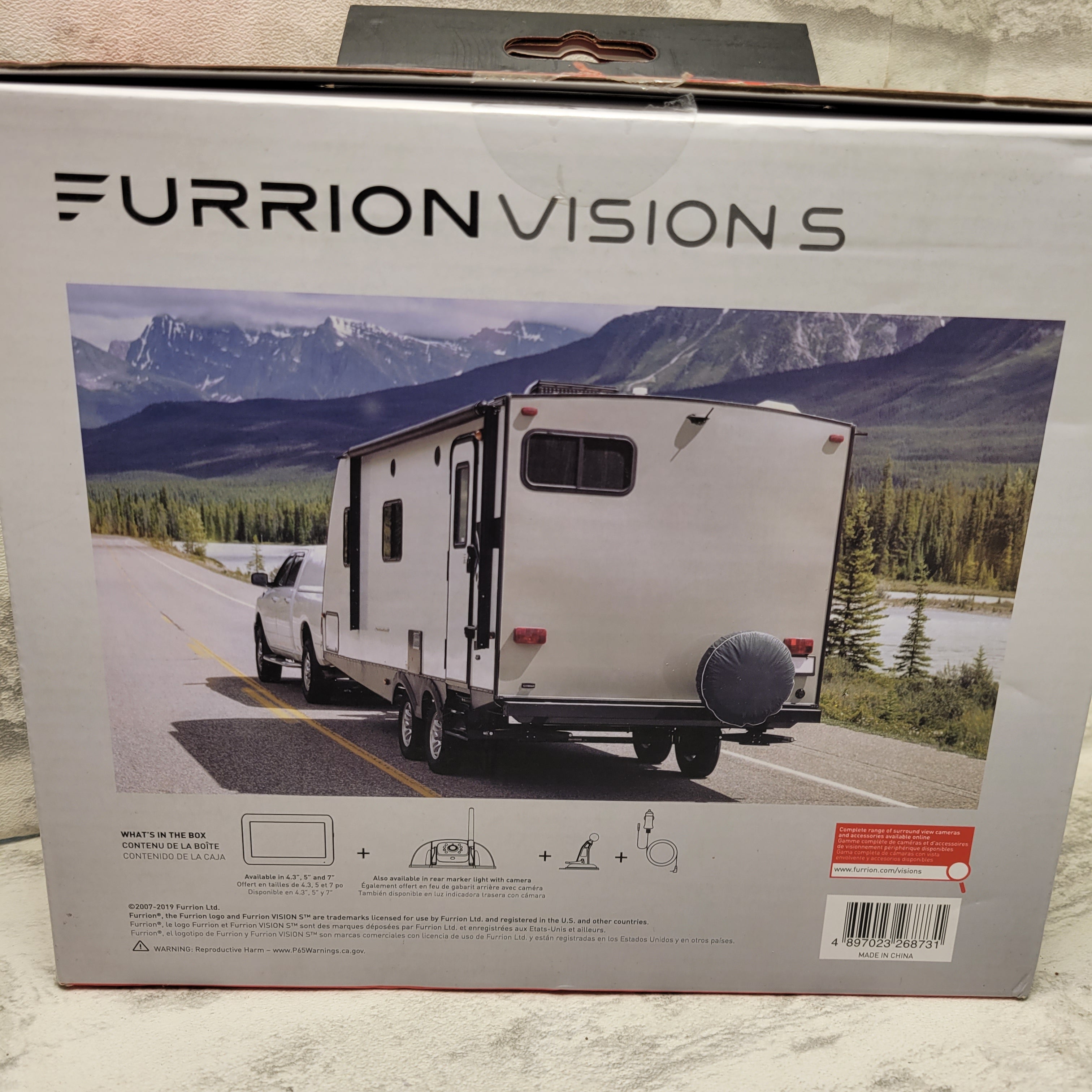 Furrion Vision S 4.3" Wireless RV Backup System & 1 Rear Sharkfin Camera *PARTS* (7902637621486)